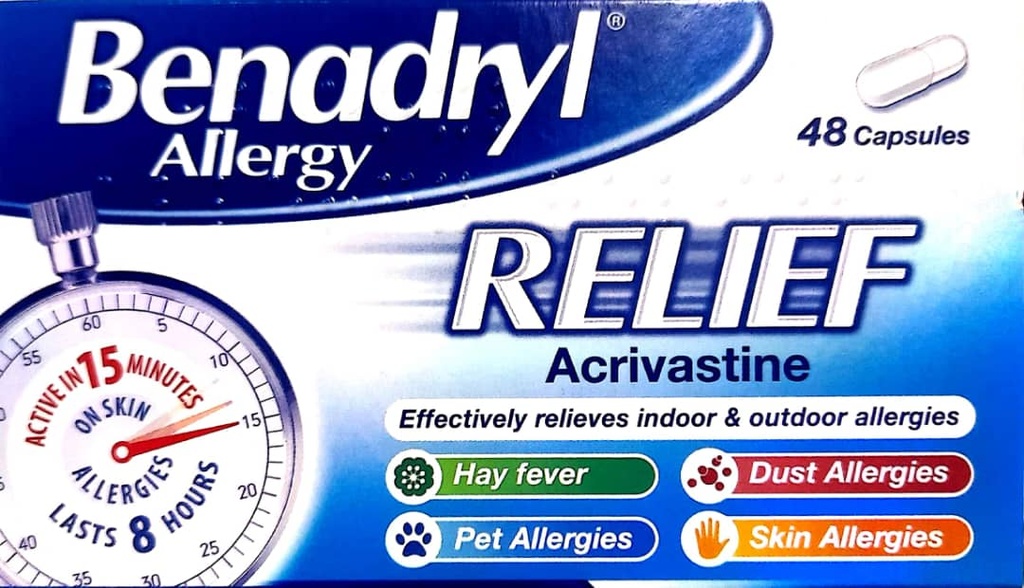 BENADRYL ALLEGRY RELIEF X 48CAPS