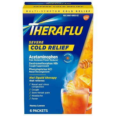 THERAFLU MULTI-SYMPTOM NIGHTTIME SEVERE COLD *6 PACKETS