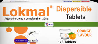 EMZOR LOKMAL DISPERSIBLE ORANGE FLAVOUR TABLETS 1X6