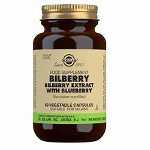 SOLGAR BILBERRY BERRY EXTRACT *60 VEG CAPSULES