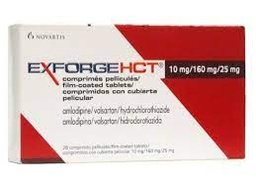 EXFORGE HCT 10MG/160MG/25MG *28 TABLETS