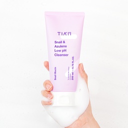 TIAM SNAIL & AZULENE LOW PH CLEANSER SNAIL MUCIN 200ML