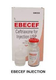 EBECEF CEFTRIAXONE INJECTION 1GM