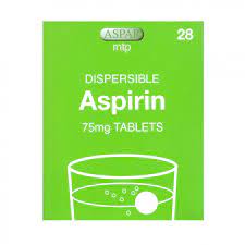 ASPAR DISPERSIBLE ASPIRIN 75MG X 28TABS