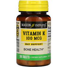 MASON VITAMIN K 100MCG X 100TABS