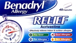 BENADRYL ALLEGRY RELIEF X 48CAPS