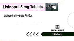 LISINOPRIL 5MG X 28TABS BROWN & BURK