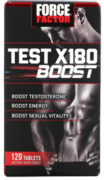 FORCE FACTOR TESTO X180 IGNITE TESTOSTERONE BOOSTER *120 CAPSULES